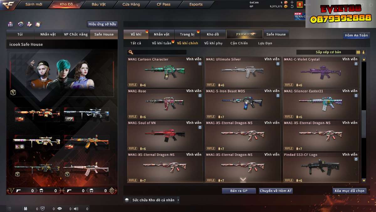 shop acc cf uy tin gia re